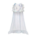 Beaded Short Trailing Midi Skirt