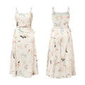 Butterfly Print Spaghetti Strap Dress