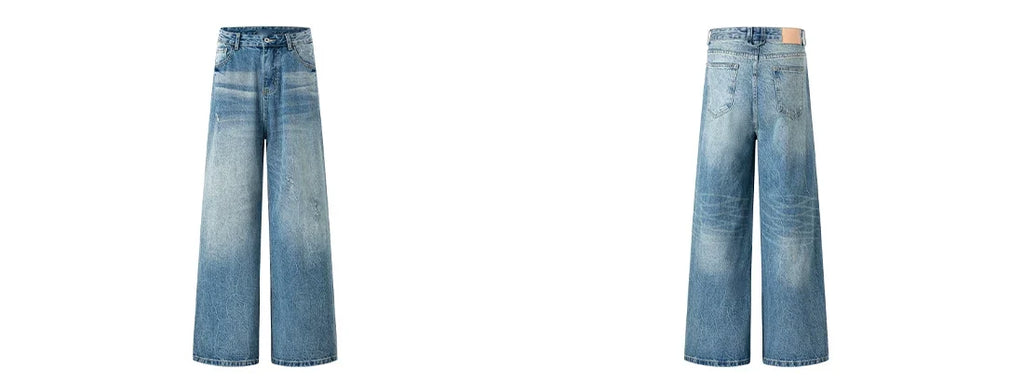 Seafoam Fade Arc Balloon Jeans