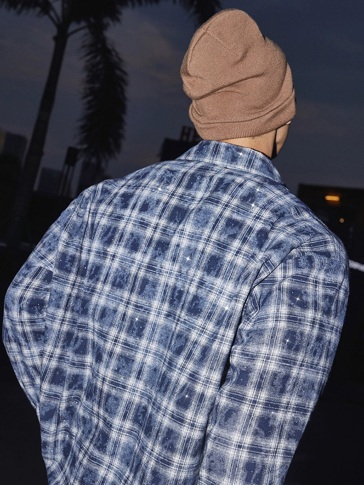 Blue Plaid Shirt and Shorts