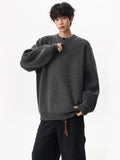 Waffle Henley Knit Sweater