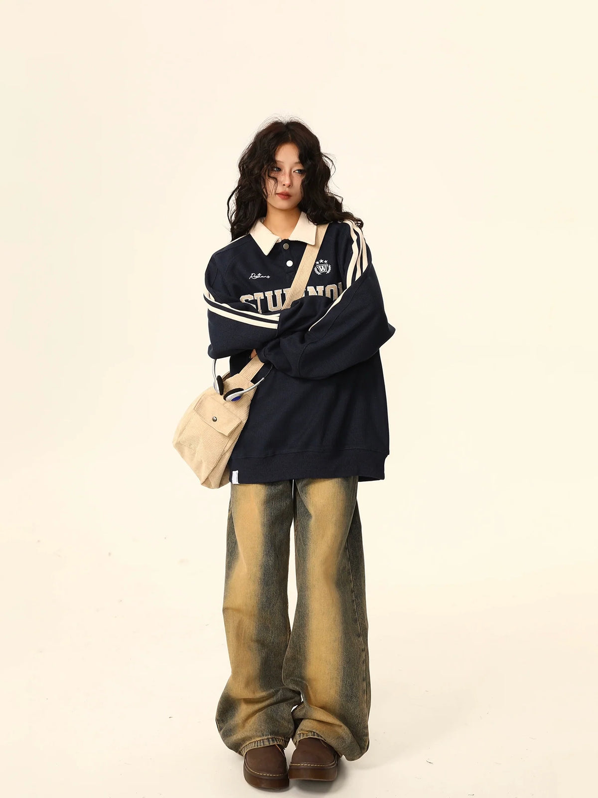 Stupinol Varsity Polo Sweatshirt