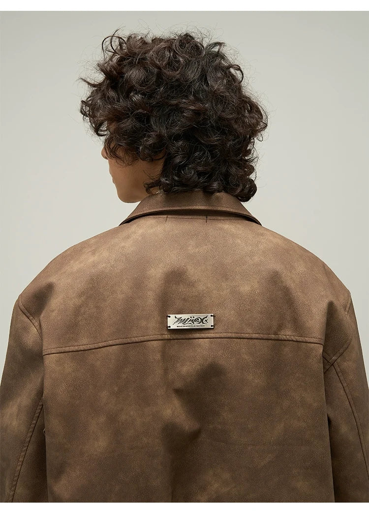 Vintage Faux Leather Jacket