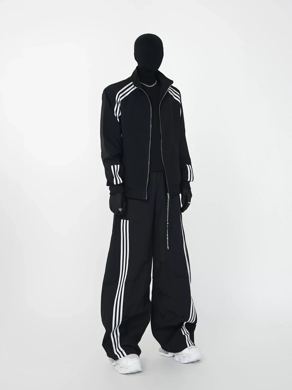 Ghostline Triple‑Stripe Track Suit Set