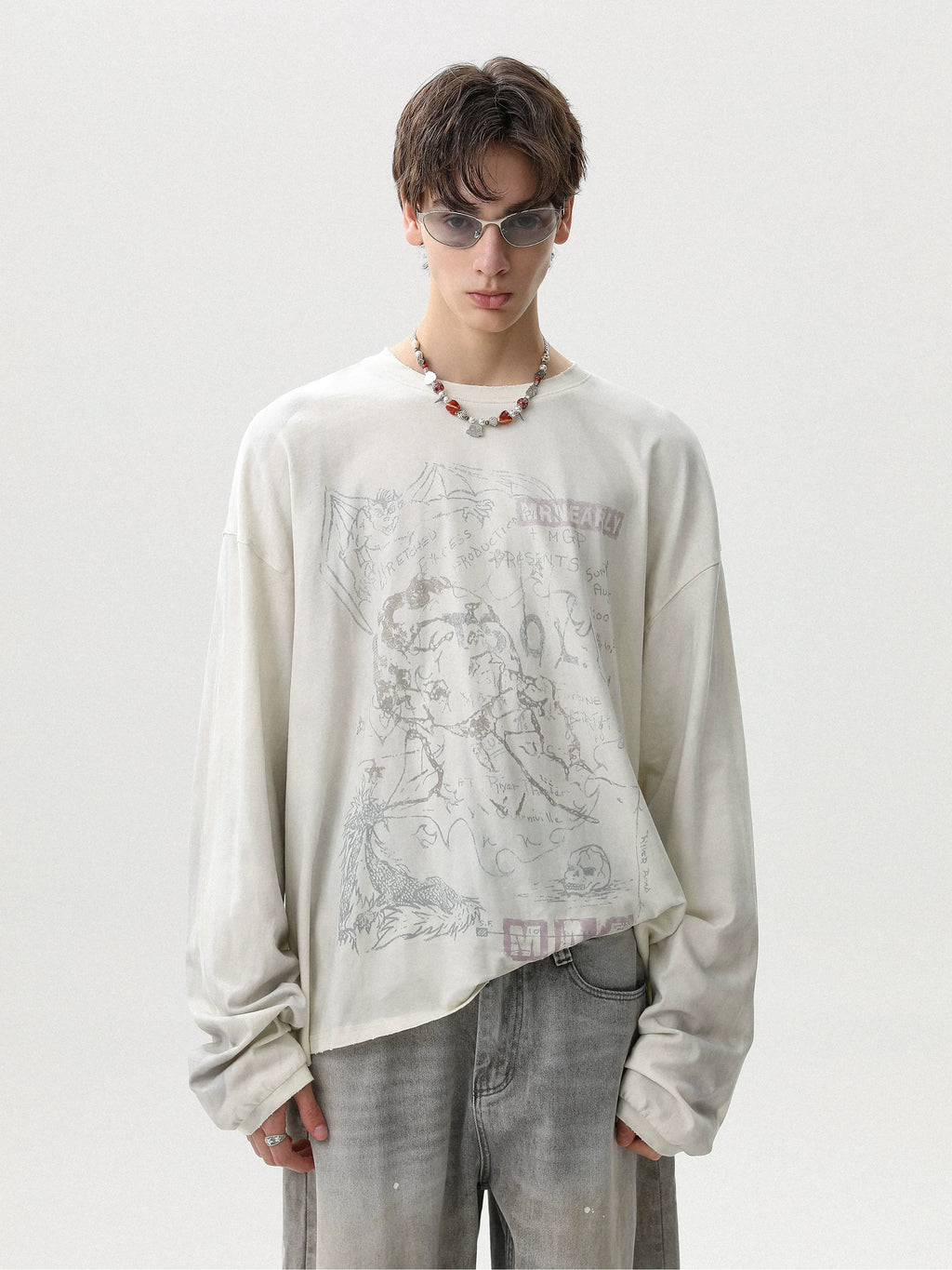 Mythic Map Sketch Long Sleeve