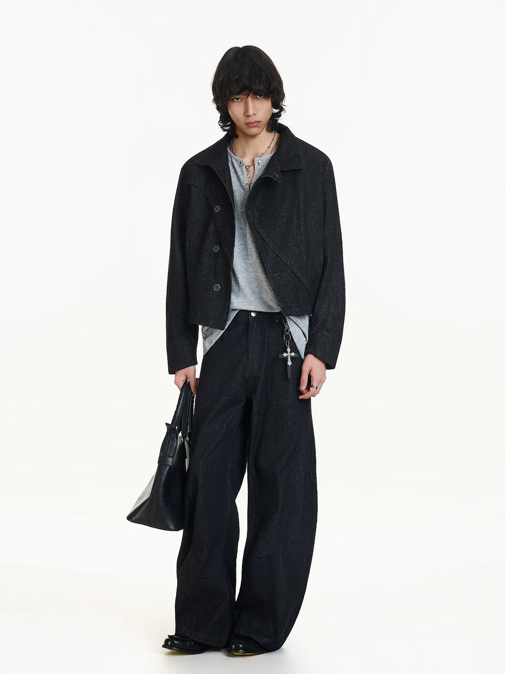 Midnight Torque Asym Denim Jacket
