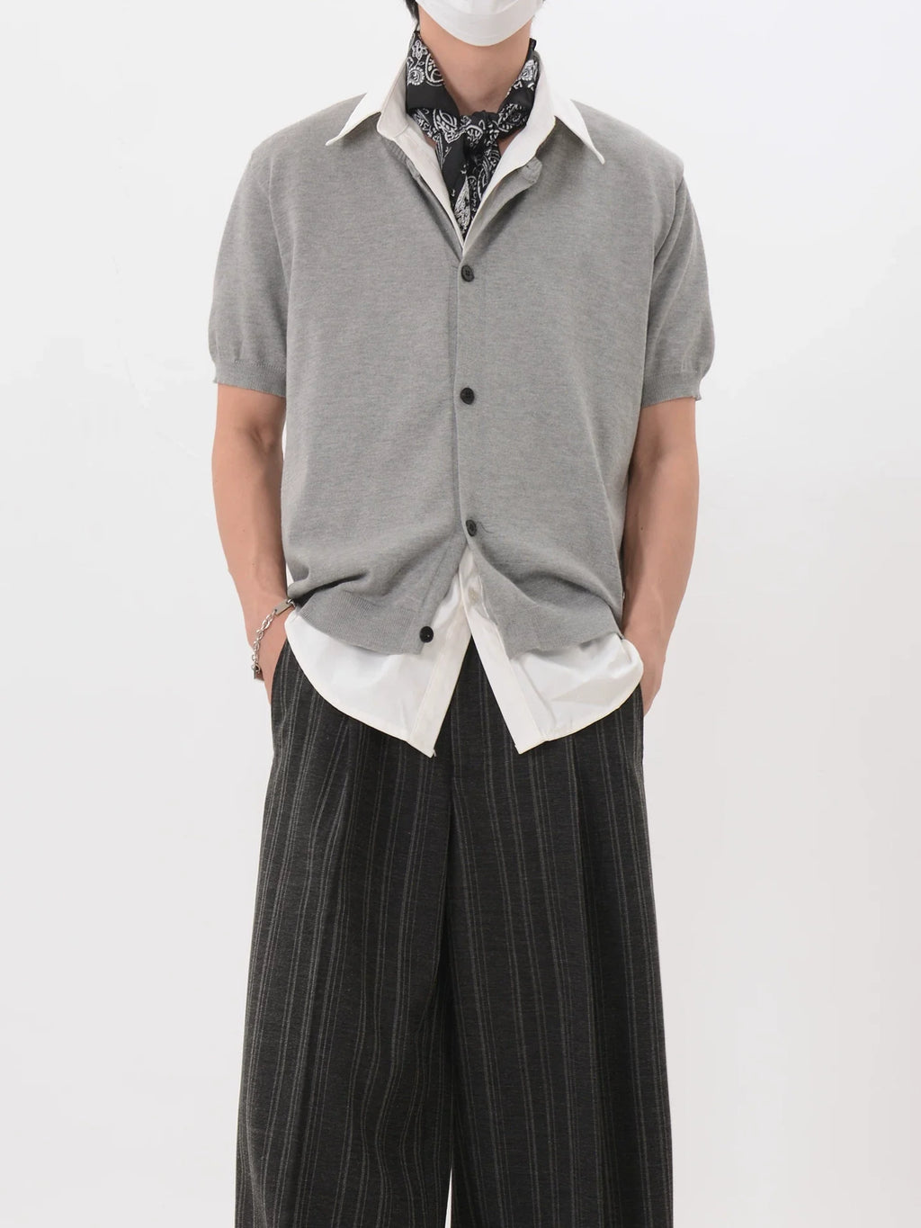 Faux Layered Knit Cardigan