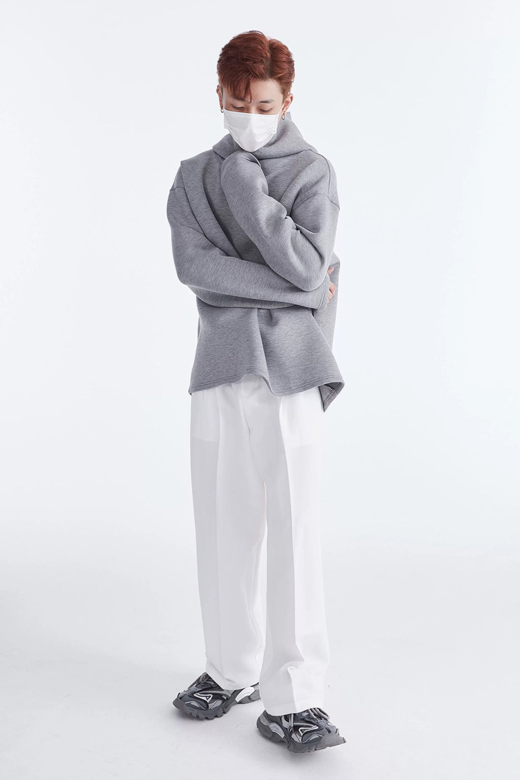 Oversized Fleece Hooded Sweatshirt