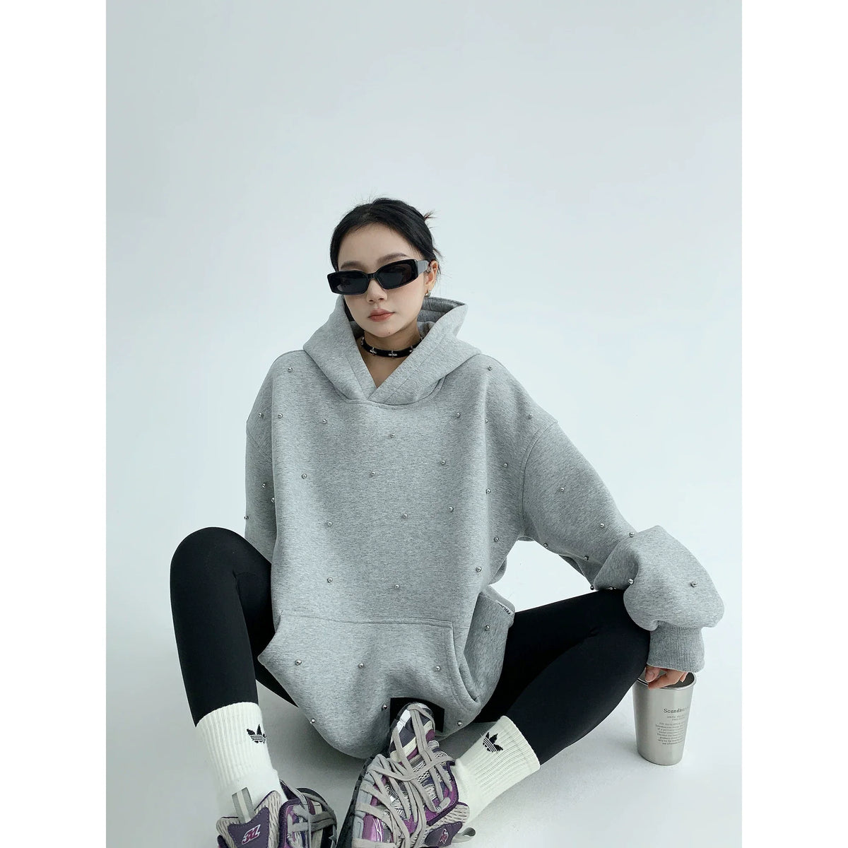 Starlit Pearl Oversize Hoodie