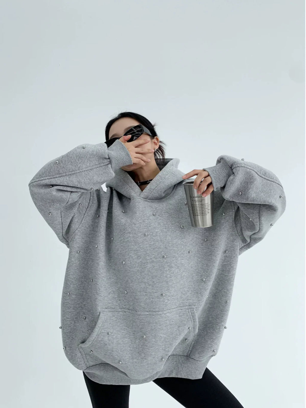 Starlit Pearl Oversize Hoodie