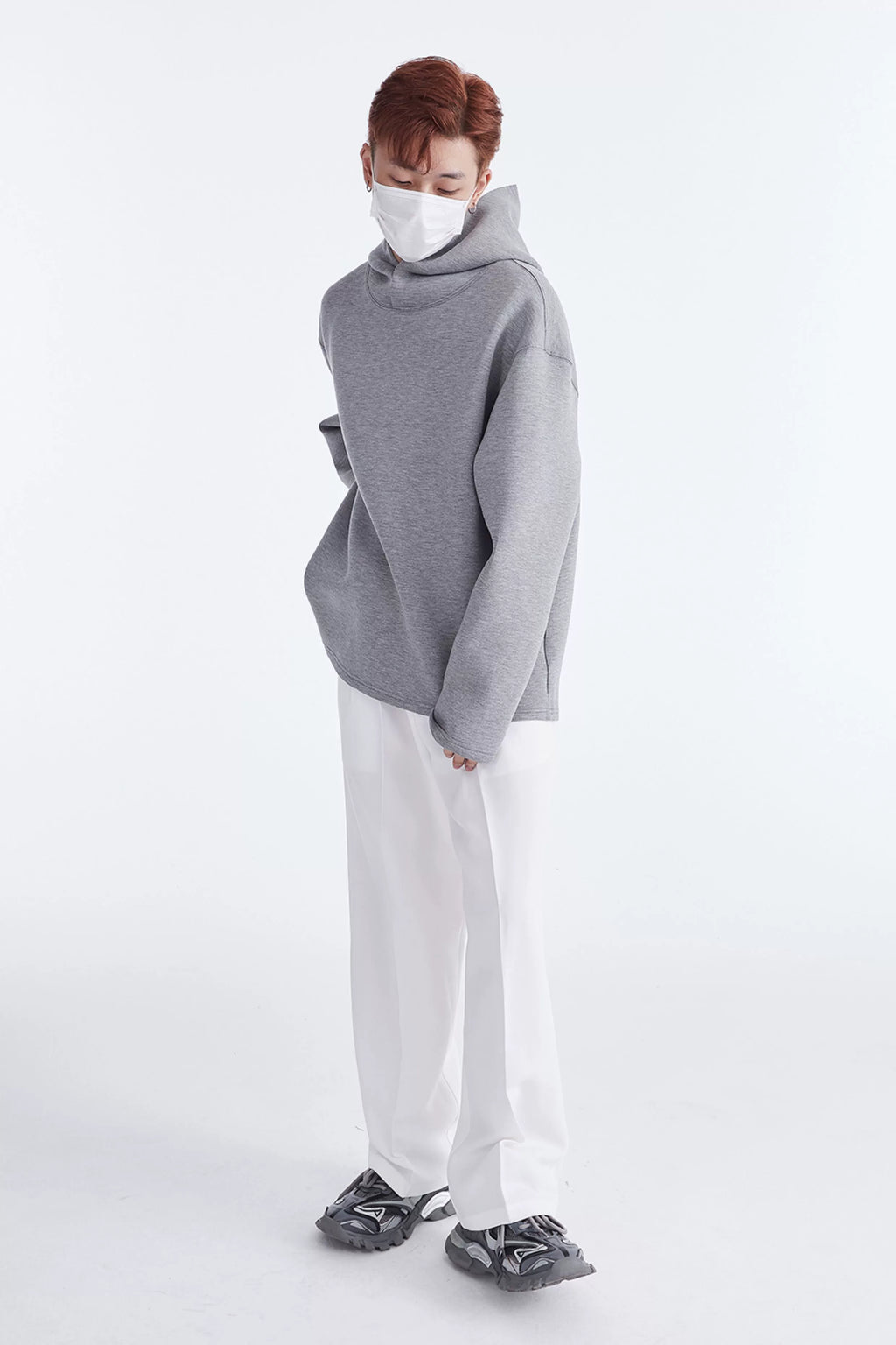Oversized Fleece Hooded Sweatshirt