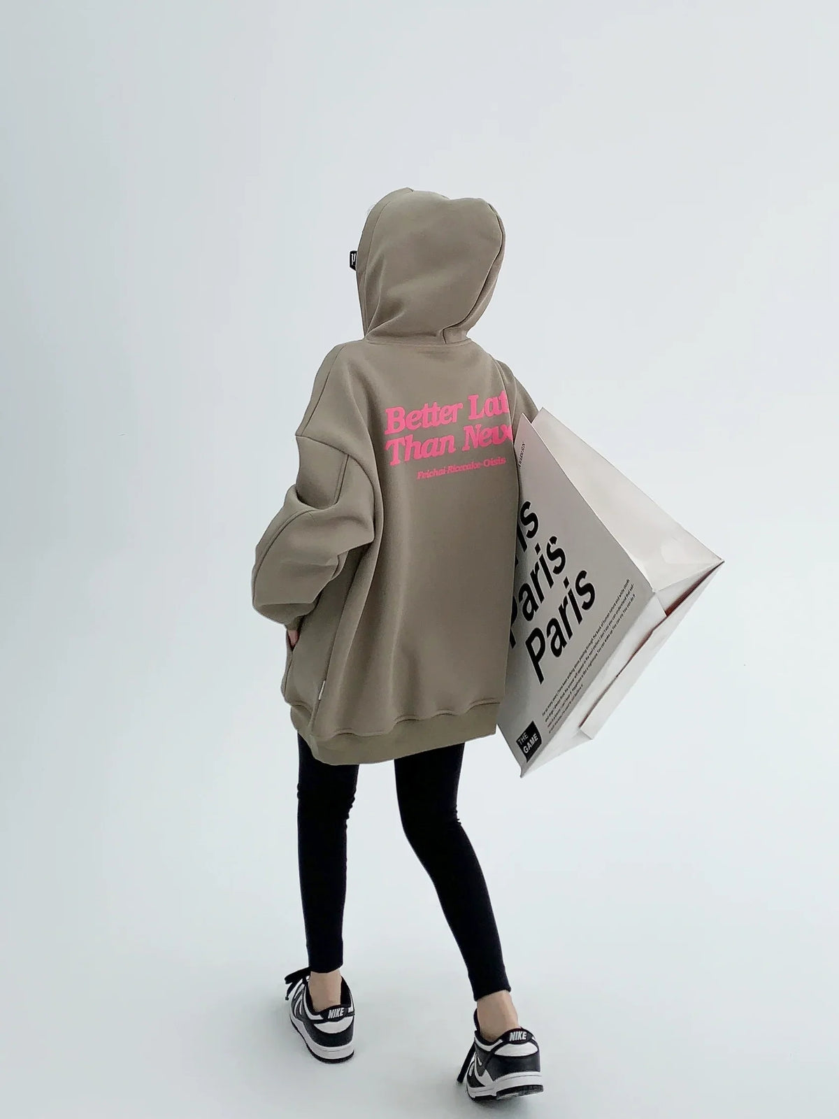 Sand Halo Oversized Hoodie