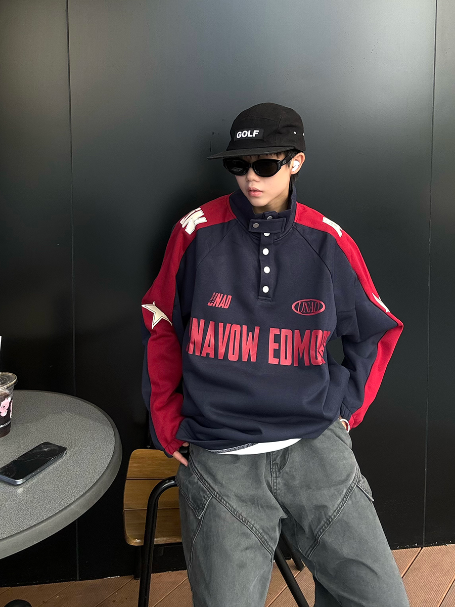 Varsity Star Quarter-Snap Sweatshirt