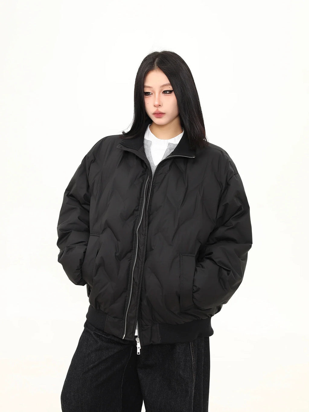 Midnight Core Oversized Puffer Jacket