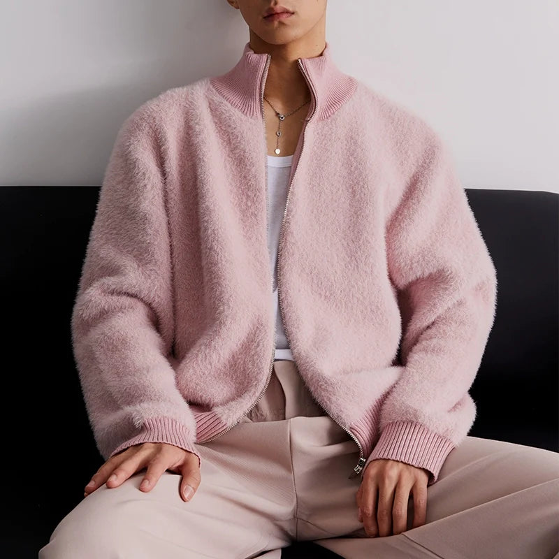 BlushCloud Zip Fleece Cardigan