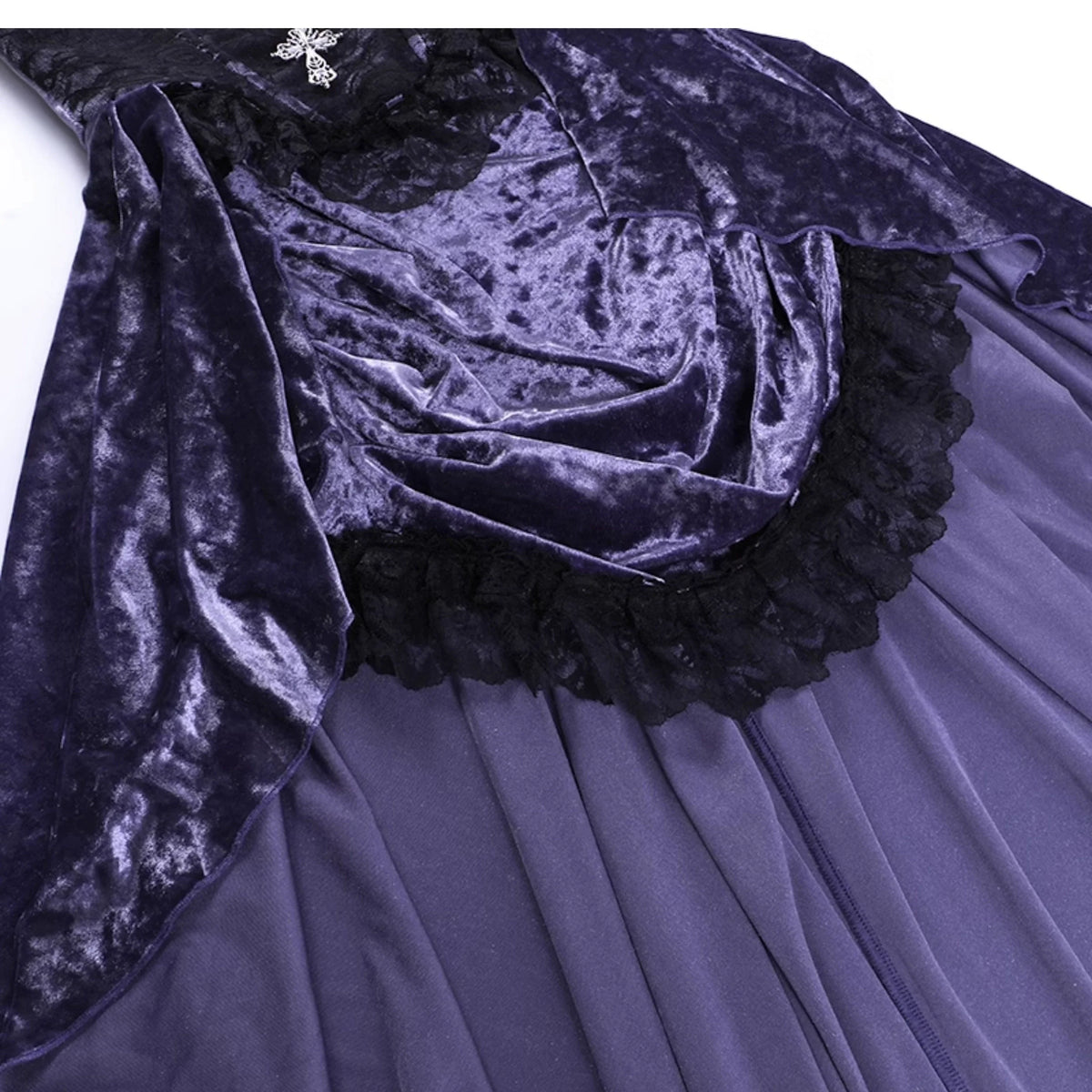 Purple Corset Dress or Black Lace Bolero