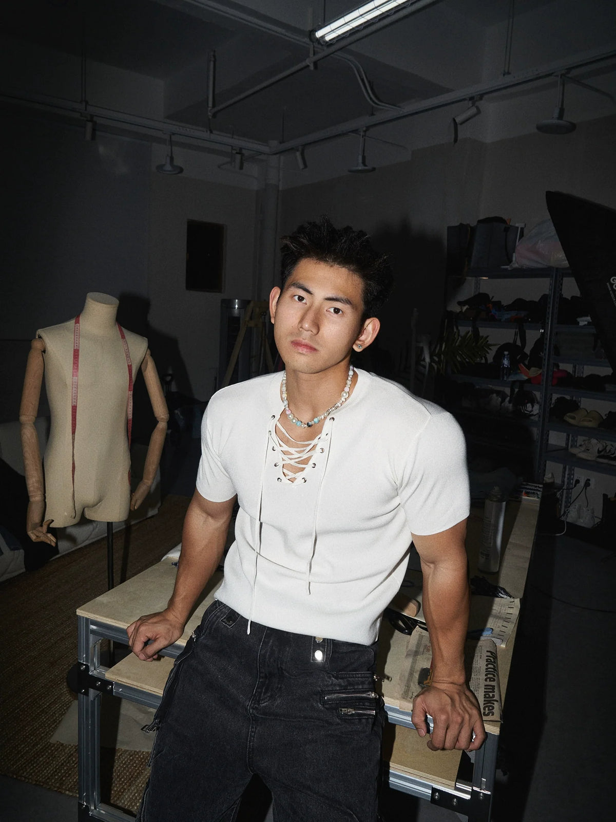 Lace-Up T-Shirt