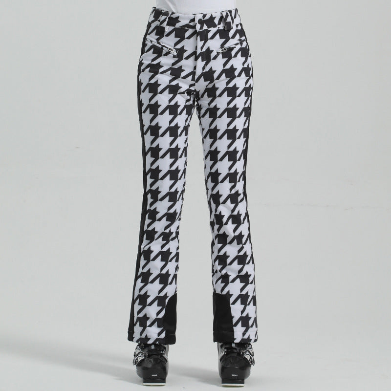 Houndstooth Rush Ski Pants