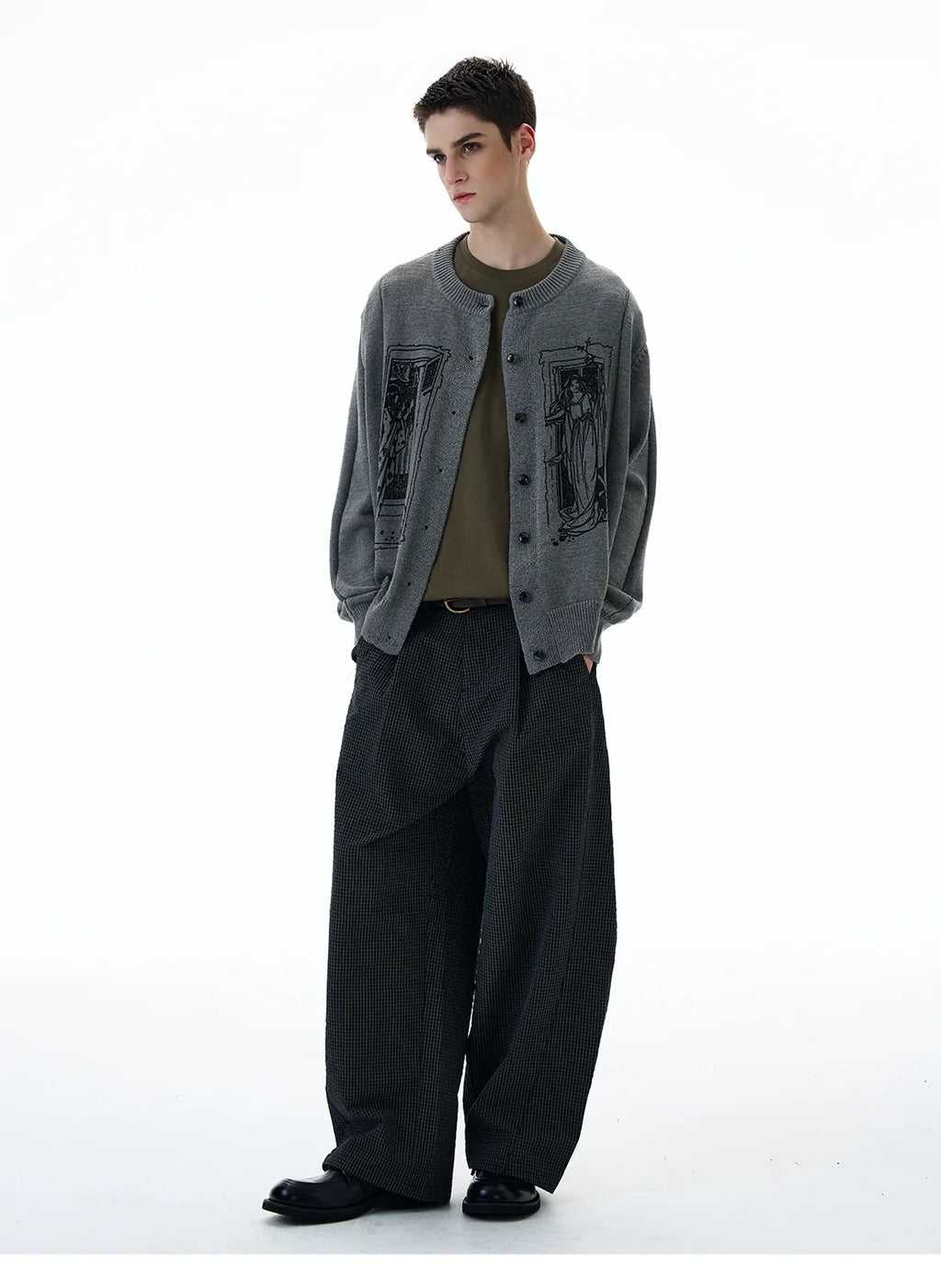 Tarot Window Graphic Knit Cardigan