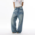 Seafoam Fade Arc Balloon Jeans