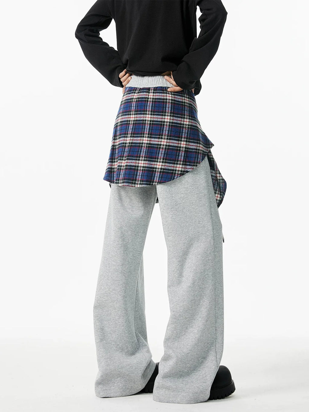 Flannel Wrap Hybrid Jogger Pants