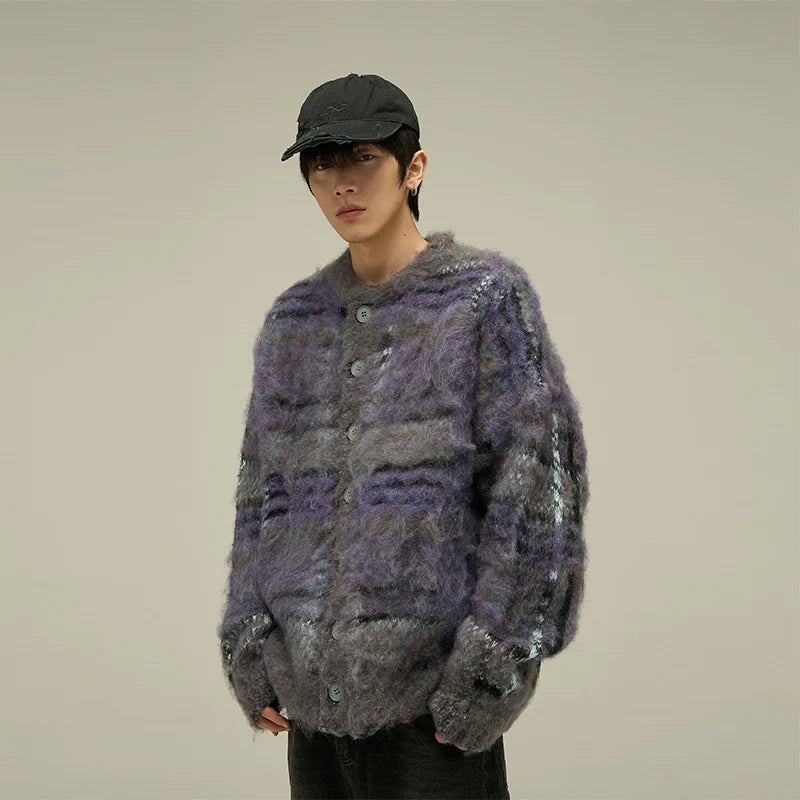 Nebula Mist Fuzzy Cardigan