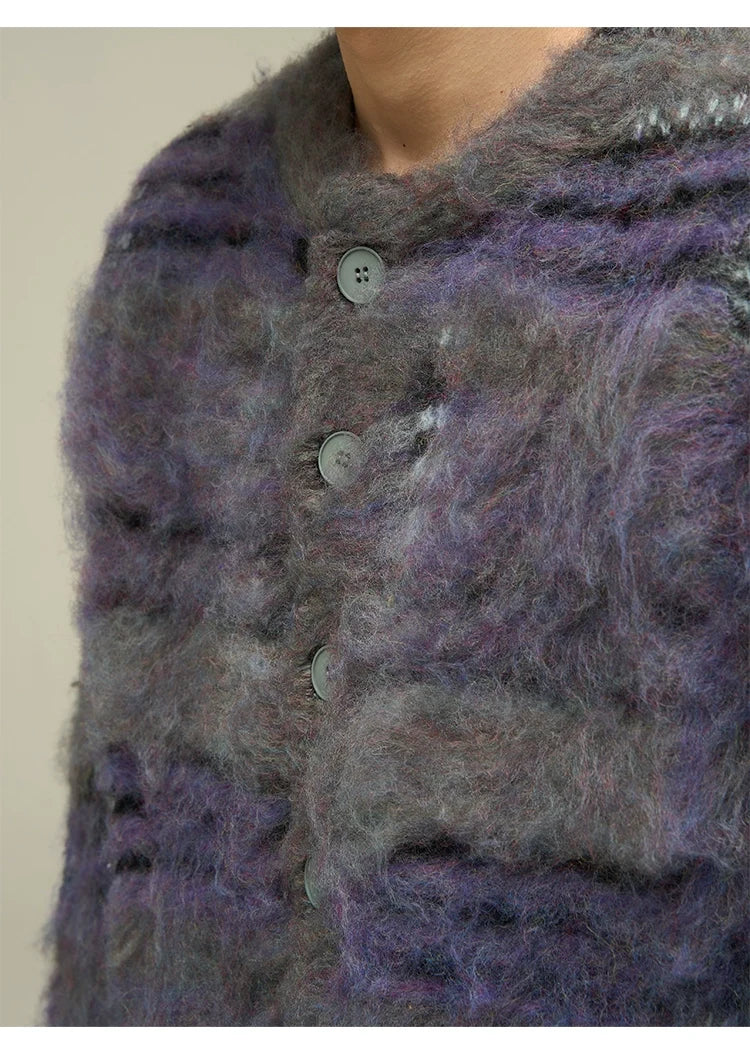 Nebula Mist Fuzzy Cardigan