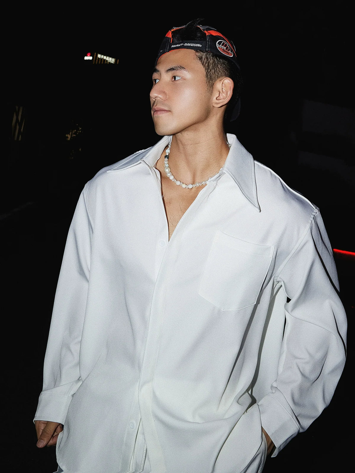 Classic White Oversized Dress Shirt