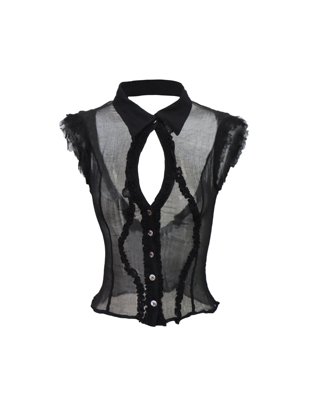Night Chant Sheer Blouse