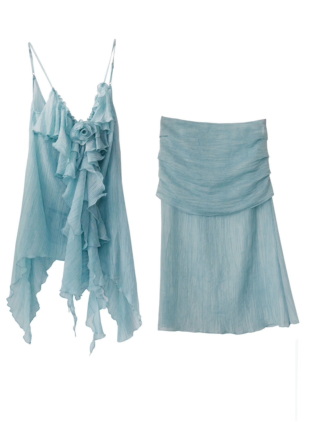Mint Ruffle Set