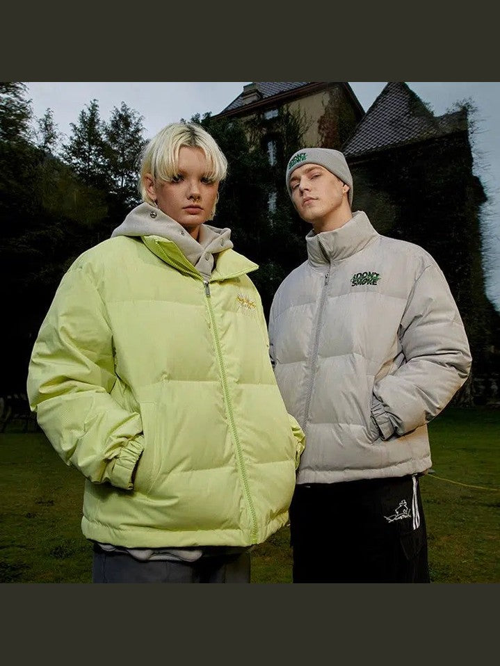 Zip-Up Winter Puffer Jacket