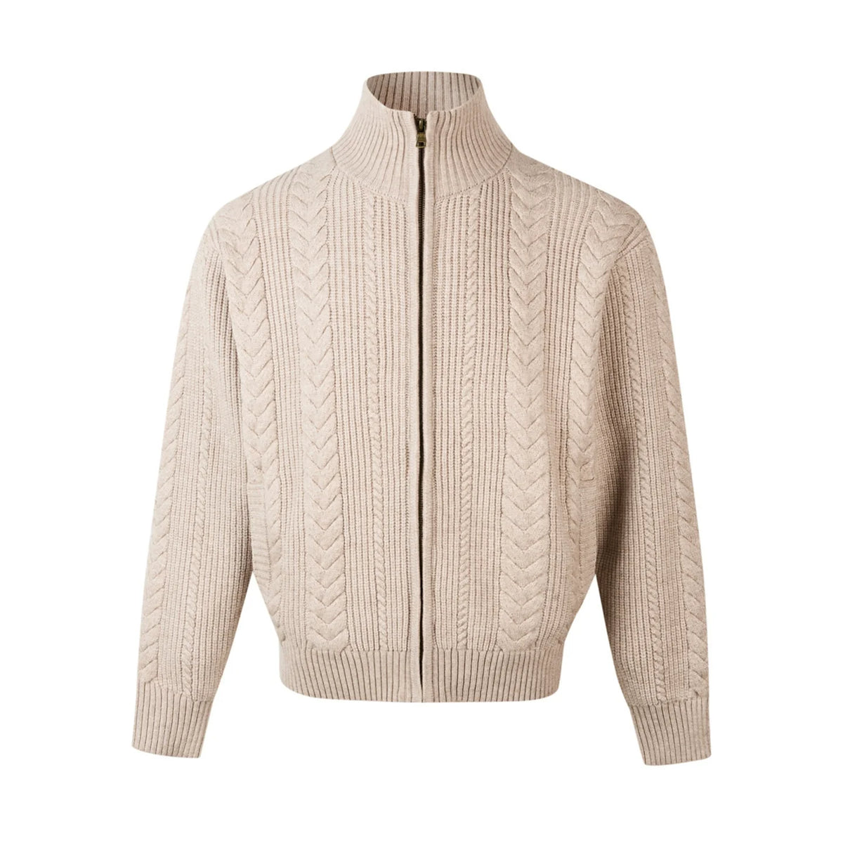Heritage Weave Zip Cardigan