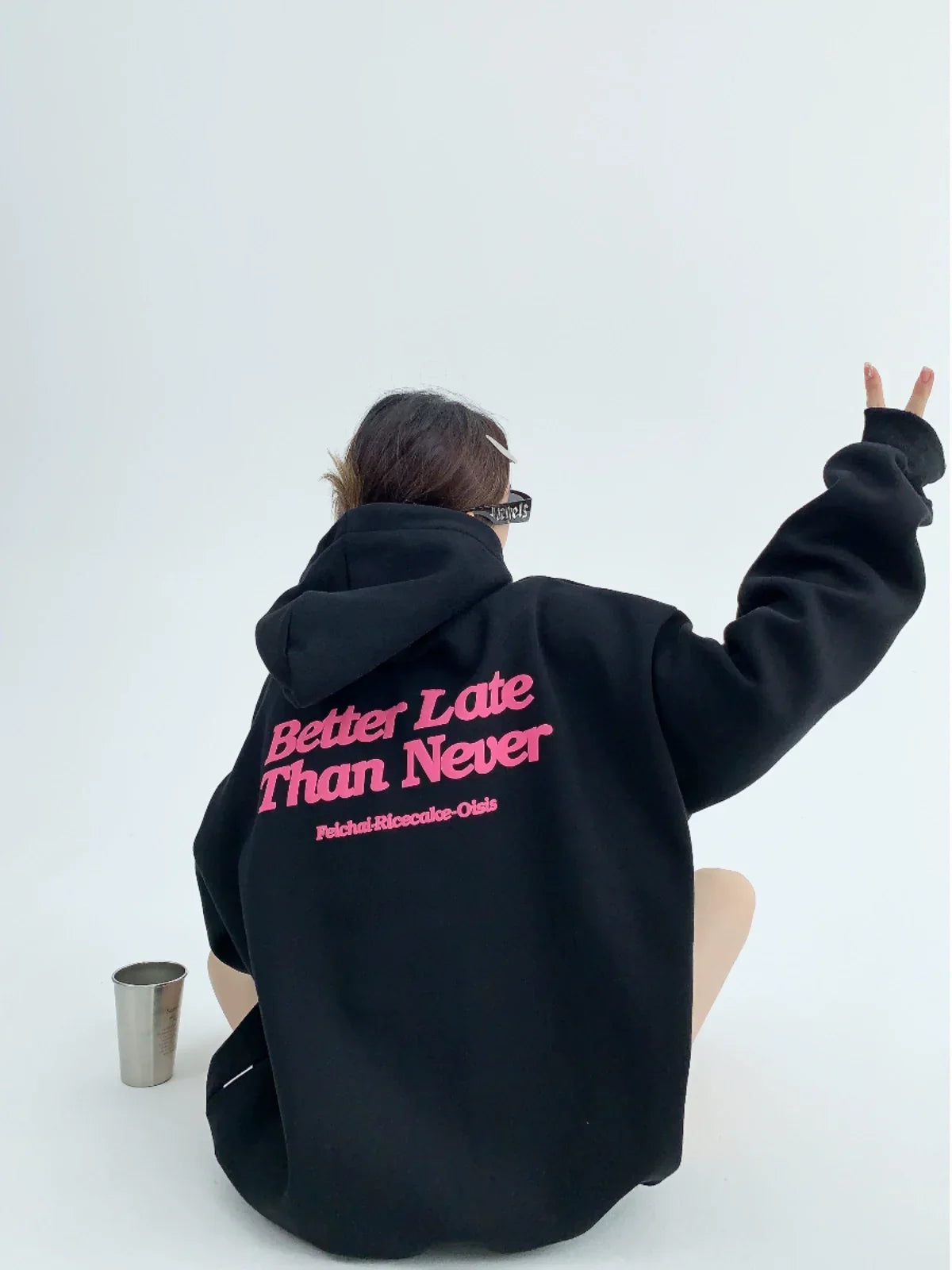 Sand Halo Oversized Hoodie