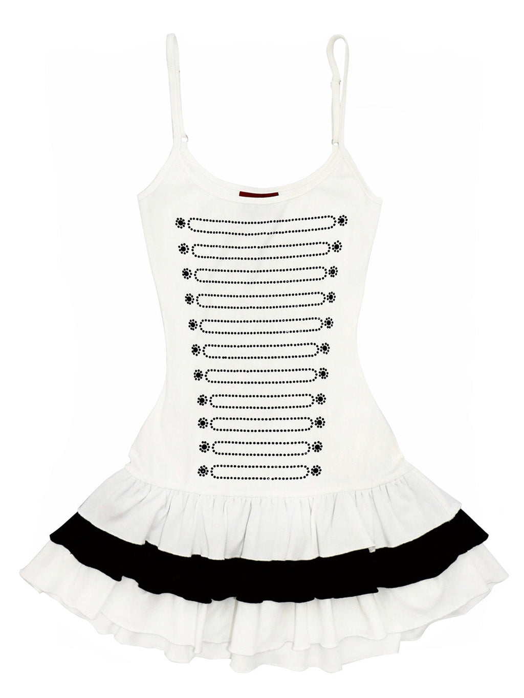 Tiered Rhinestone Mini Dress