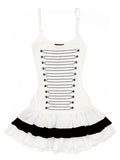 Tiered Rhinestone Mini Dress