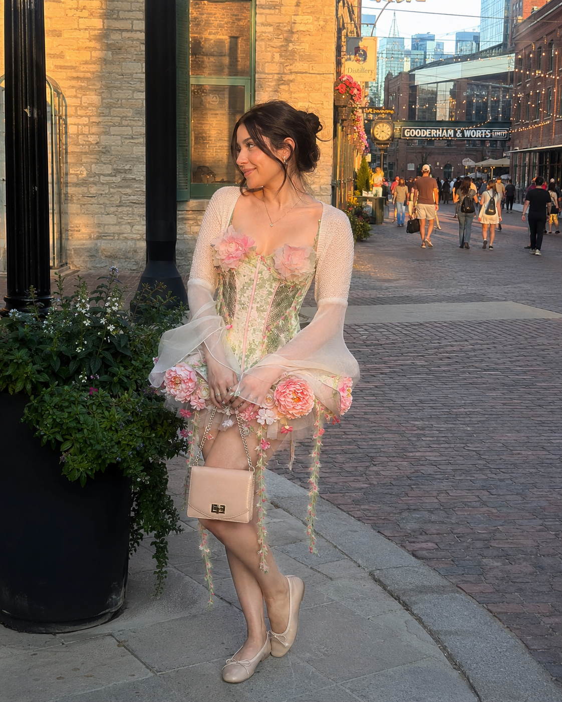 Garden Fairy Floral Dress Set